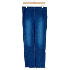 NYDJ Pull On Straight Leg Jeans Sz 6